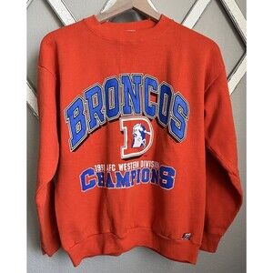 Logo 7 Denver Broncos Men's M/L 1991 AFC Western Division Champions Sweatshirt